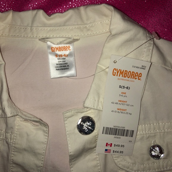 Gymboree Size Small 5/6 off white jacket - Picture 3 of 3